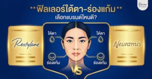  ฟิลเลอร์ใต้ตา-ร่องแก้ม: เจาะลึกยี่ห้อ Restylane vs Neuramis