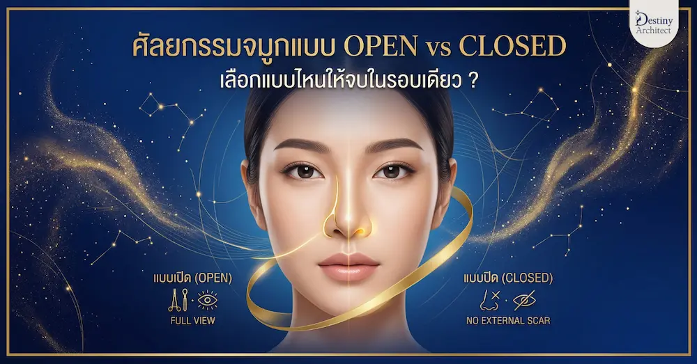 ศัลยกรรมจมูกแบบ Open vs Closed