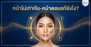หน้าไม่เท่ากัน-หน้าตอบแก้ยังไง? วิธีปรับรูปหน้าให้เด็กและสมดุล 
