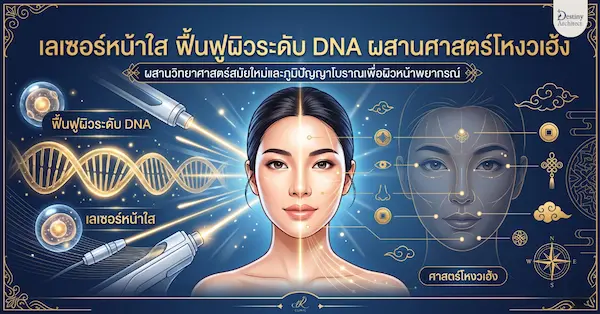 เลเซอร์หน้าใส ฟื้นฟูผิวระดับ DNA ผสานศาสตร์โหงวเฮ้ง | Destiny Architect