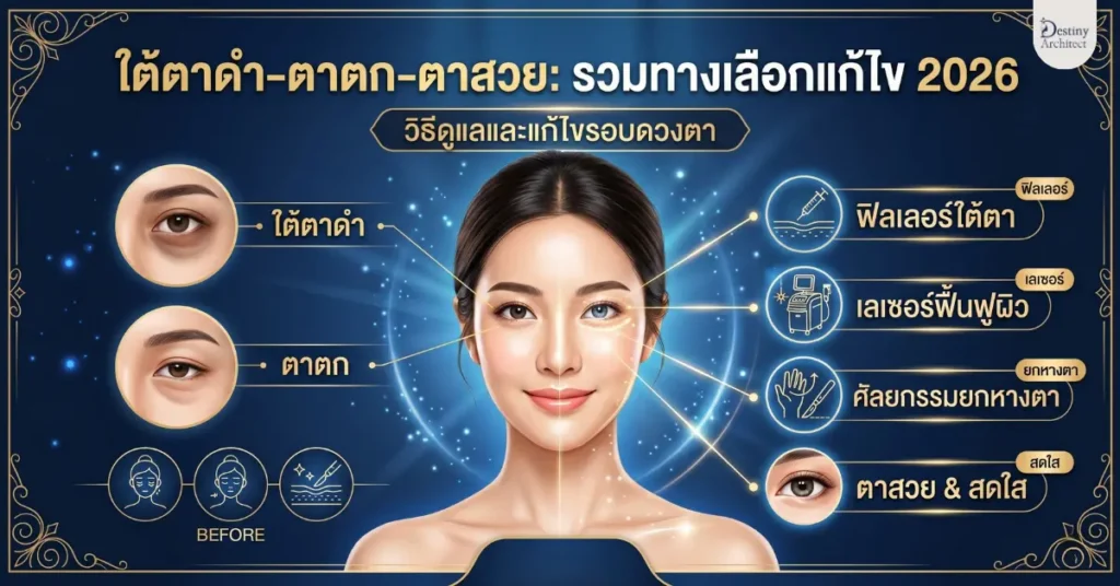 ใต้ตาดำ-ตาตก-ตาสวย: รวมทางเลือกแก้ไข 2026 | Destiny Architect