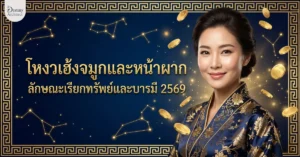 โหงวเฮ้งจมูกและหน้าผาก ลักษณะเรียกทรัพย์และบารมี 2569 