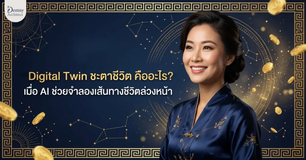 Digital Twin ชะตาชีวิต คือการนำ AI มาจำลองเส้นทางชีวิตล่วงหน้า ผสานหลักโหราศาสตร์ดิจิทัลและ Data Science เพื่อออกแบบชีวิตอย่างมีสติ